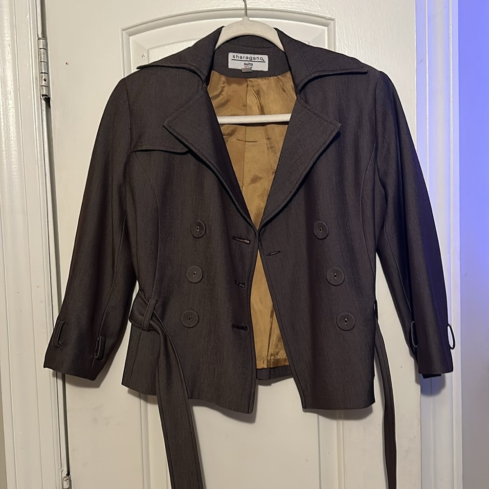 Leather pants and suit set